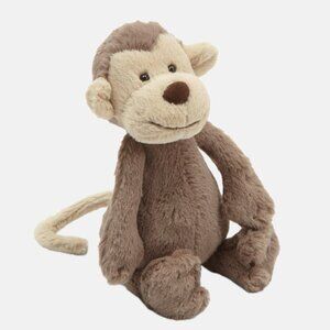 RETIRED AUTHENTIC Jellycat Little Bashful Monkey Small - 7" - NWT